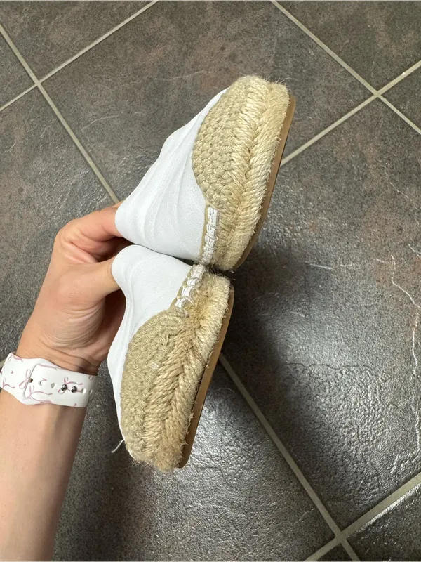 Kate Spade New York Womens Tie Back Grayson Slip On Espadrille Shoes White 7.5 - Image 9
