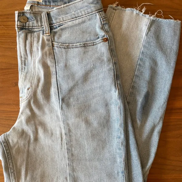 Abercrombie & Fitch Blue Ankle Cropped Jeans - Image 5