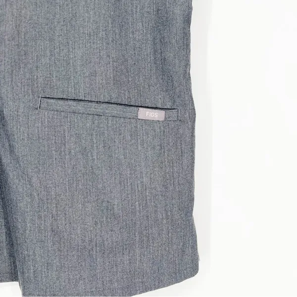 FIGS Casma Technical Collection Scrub Top Women's Size S Gray Healthcare Uniform - Image 7