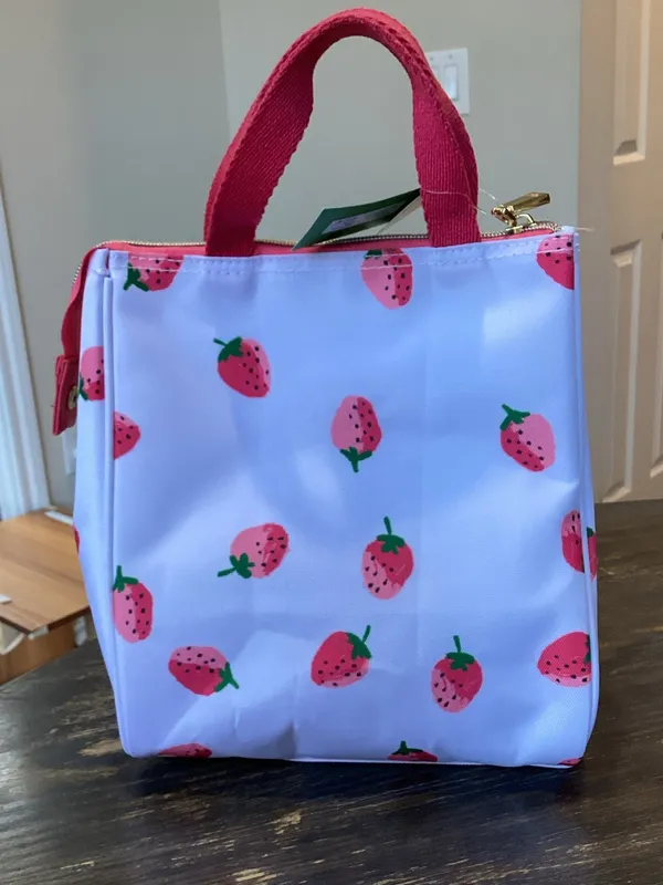 kate spade Strawberry Lunch Tote with Clear Storage Container - Image 4