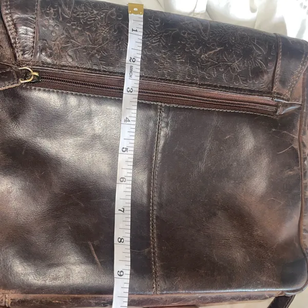 AS IS Brown Leather Crossbody/Shoulder Bag - Image 11