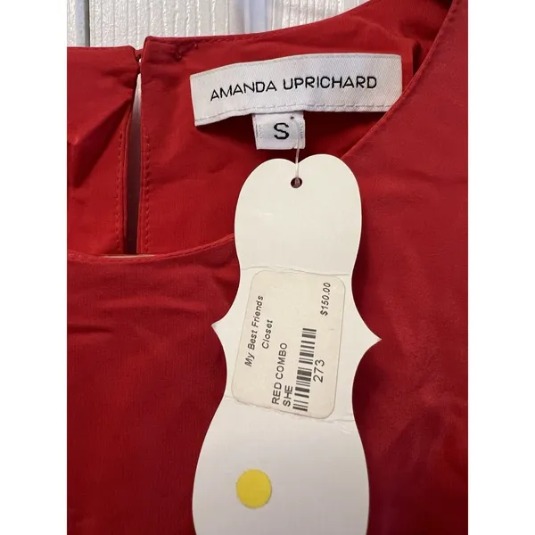 Amanda Uprichard color block‎ 100% silk dress Size S - Image 3