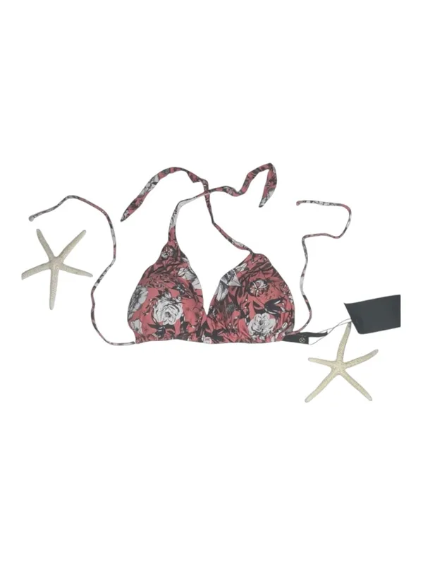 new Vix ✦ Print String Triangle Bikini Halter Top ✦ Pink Floral ✦ Large ✦ D Cup - Image 6