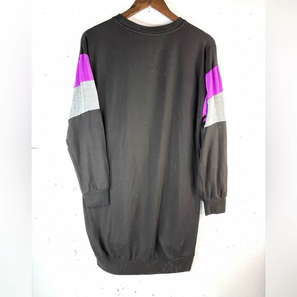 Nightmare Before Christmas M Black and Purple Long Sleeve Dress - Image 3