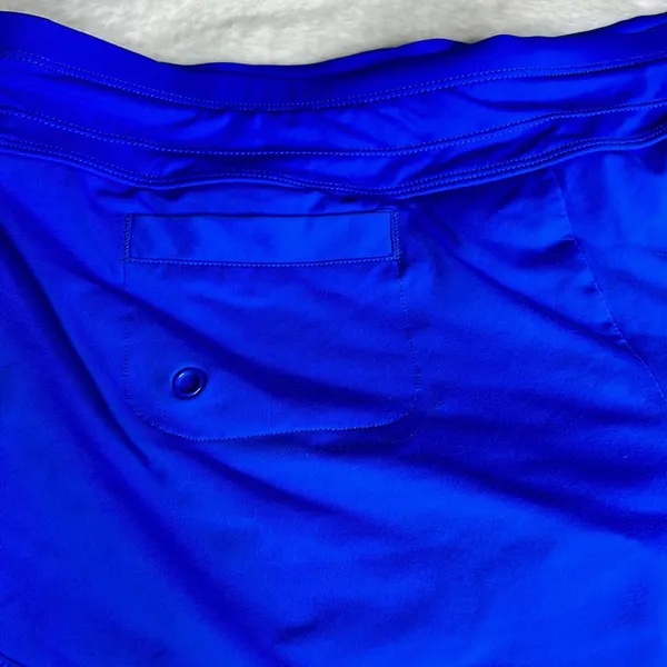 Athleta Royal Blue Double Layer Athletic Shorts Size L - Image 4