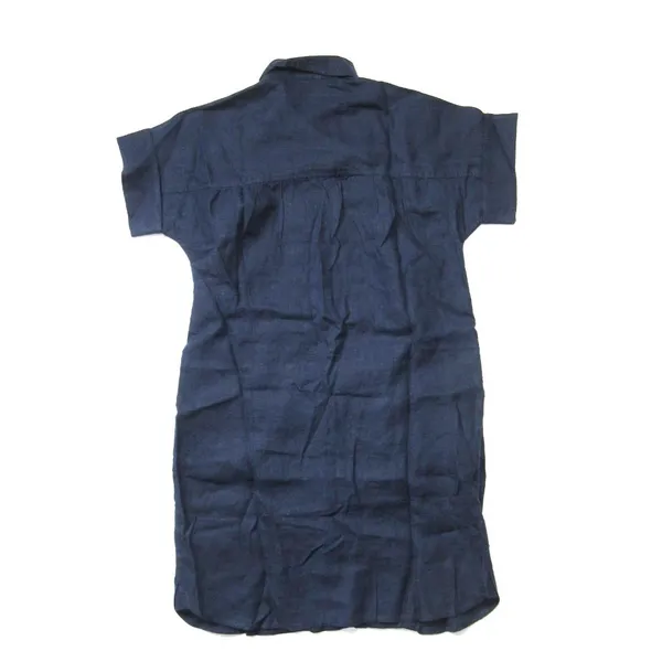 NWT J.Crew Relaxed-fit Short-sleeve Navy Baird McNutt Irish Linen Shirtdress S - Image 8