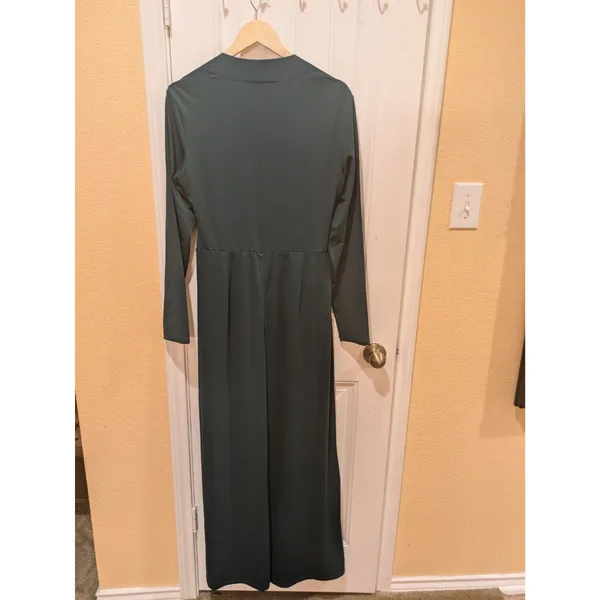 Halara jumpsuit size XL long sleeve green Wide Leg - Image 11