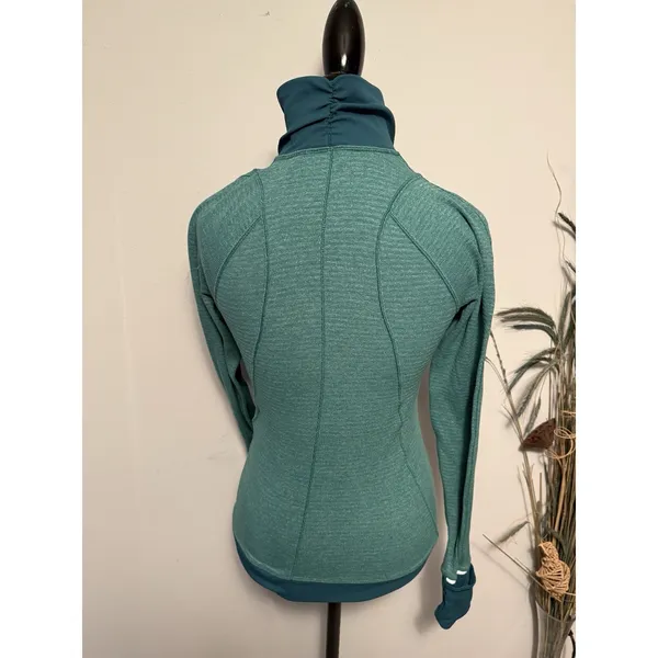 Lululemon || Runderful‎ 1/2 Zip Pullover Long Sleeve Hunter Green Forage Teal 4 - Image 3