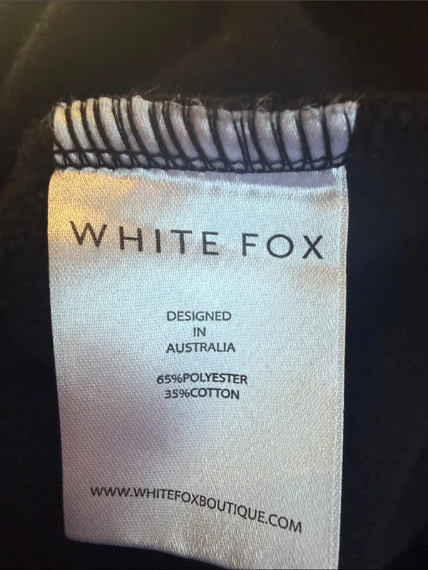White Fox Sports Club cherry logo black hoodie sweatshirt - Image 5
