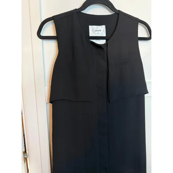 Aggie By Tomo Little Black Mini Shift Dress - Image 5