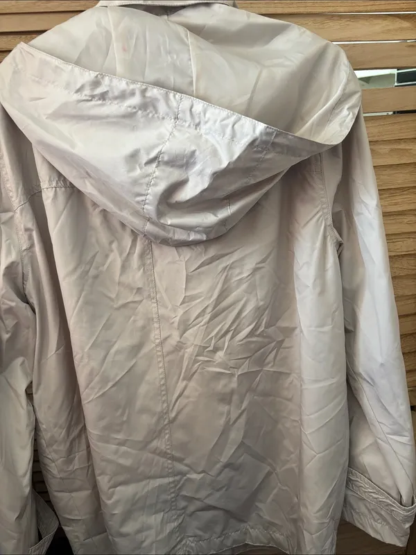 Haband Light Beige Trench Jacket Large Tan - Image 4