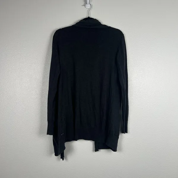 Wilfred Aritzia Womens Open Front Knit Silk Cashmere Blend‎ Cardigan Gray Sz M - Image 8