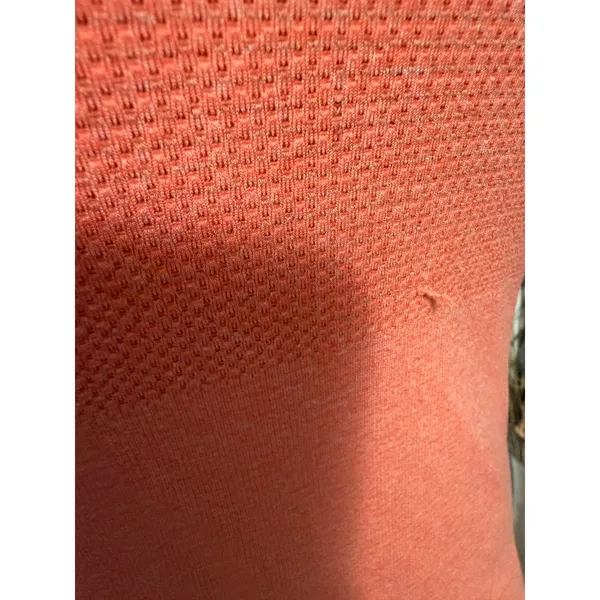 Lululemon Swiftly Tech Short Sleeve Crew Coral Orange Grey Size 10‎ R636 - Image 3