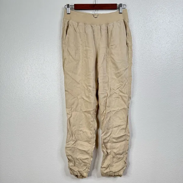 Faherty Arlie Linen Blend Tapered Leg Pull On Pants Size Small‎ - Image 2