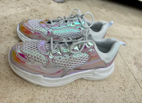Reflective Sneakers Multiple Size 6 - Image 5