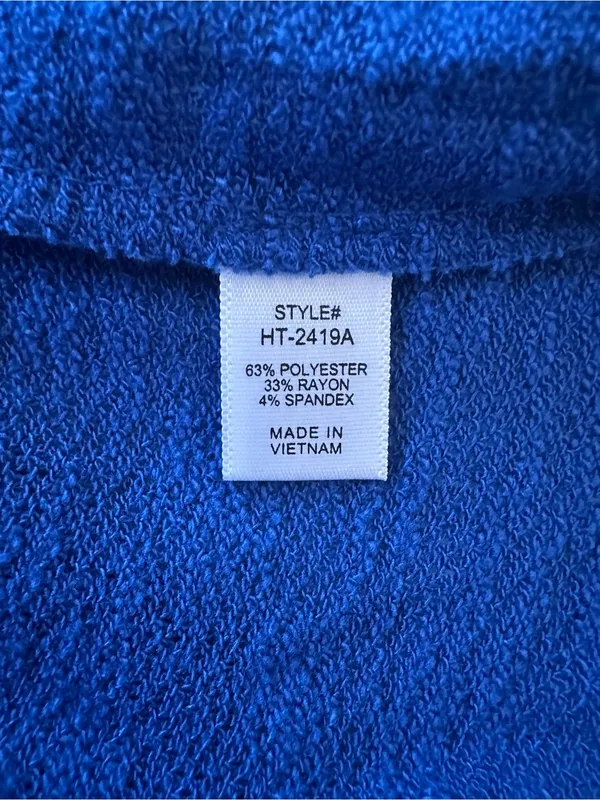 ZENANA Live Relaxed Blue Pocket Tee - Image 4