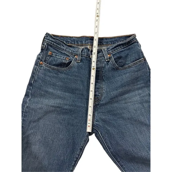 Levi’S 501® Original Fit Raw Hem‎ High Rise Women'S Jeans Sz 26 - Image 7