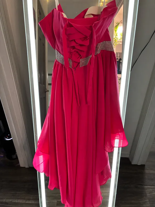 Bold Bridesmaid Dress Pink Size 6 - Image 2