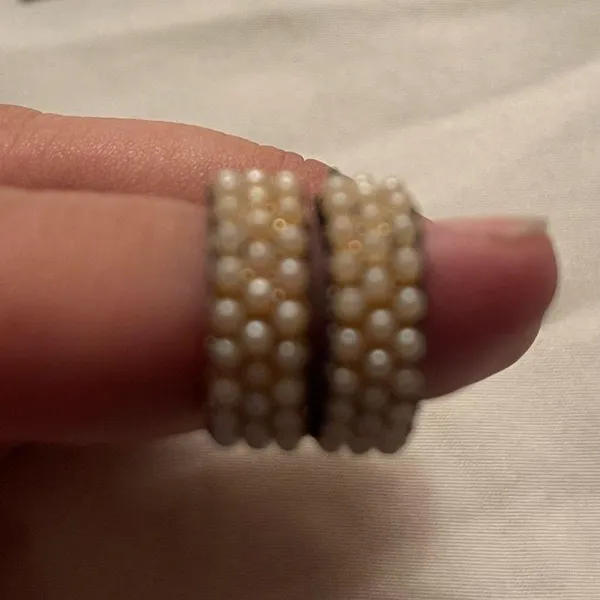 Elegant Faux Pearl Earrings - Image 2