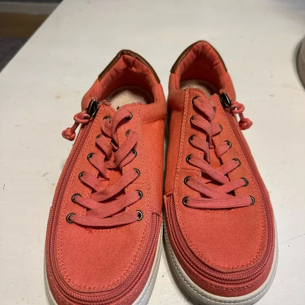 Trendy Pink and Brown Platform Sneakers Size 7 - Image 7
