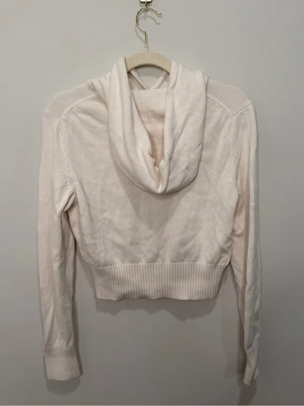 Sunday‎ Best Aritzia Cream Organic Cotton Cashmere Blend Hoodie Size Small - Image 4