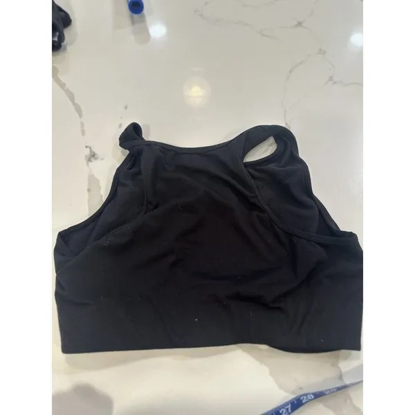 Athleta Women Black Twist Front Crop Top Athletic Top Size Medium T0999 - Image 7