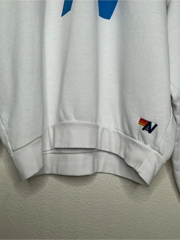 Aviator Nation logo crewneck sweatshirt white small - Image 6