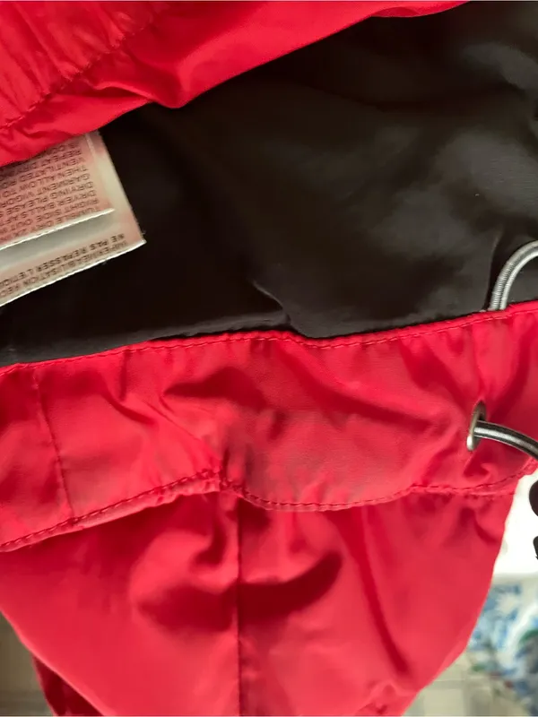 BOGNER FIRE + ICE Down Puffer Ski Jacket Red White Stripe Medium US 8 - Image 13