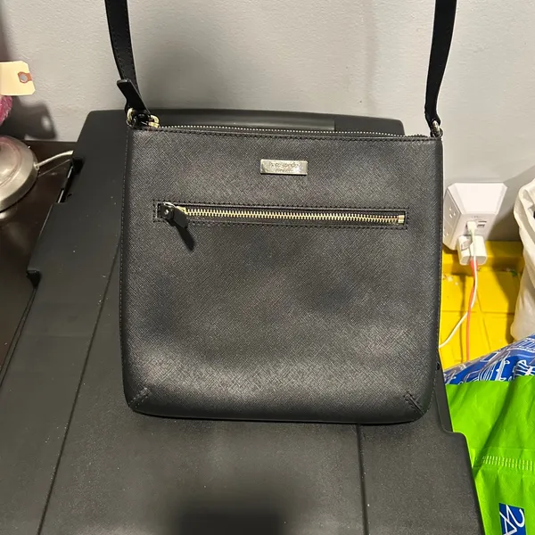 Kate Spade Black Crossbody Bag with Gold Accents - Image 11