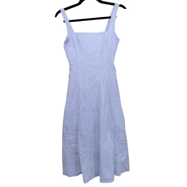Abercrombie and fitch The A&F Mila Midi Dress corset lilac blue size SP spring - Image 8