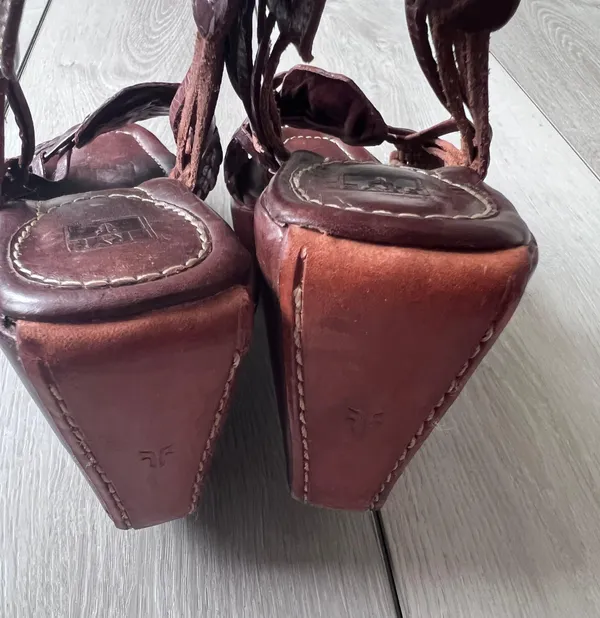 Lola Huarache Sling Wedges - Image 5