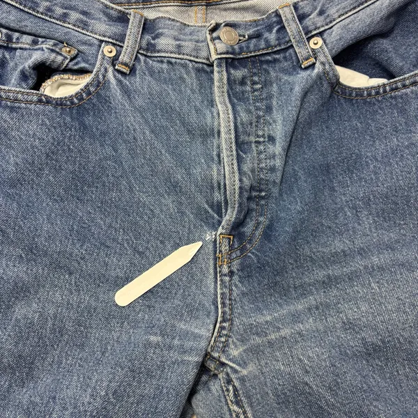 Everlane Women's Straight Leg Blue Jeans size 27‎ crop - Image 10