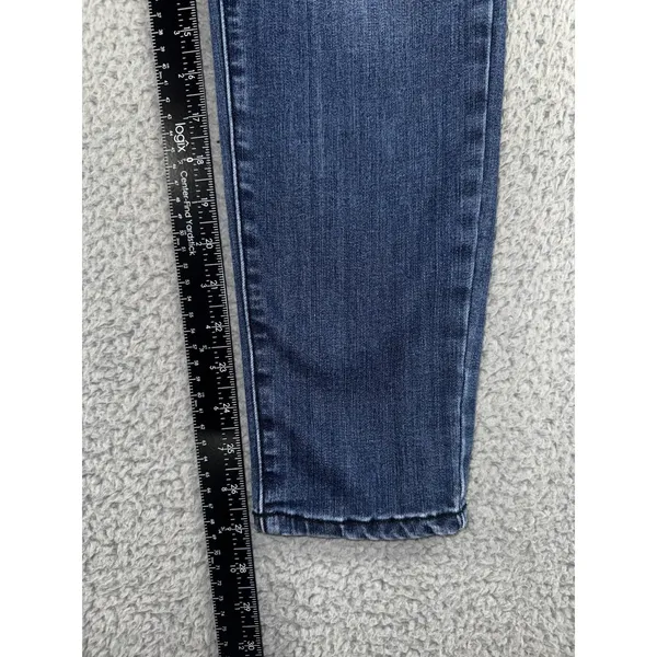 Seven7 Jeans Women 12‎ Mid Rise Skinny Studded Dark Wash Denim Pants Y2K Boho - Image 5