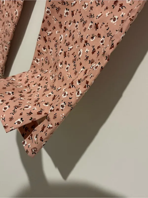 Jules & Leopold pull on Dress Pants Floral‎ Soft Comfort Casual pink medium - Image 3