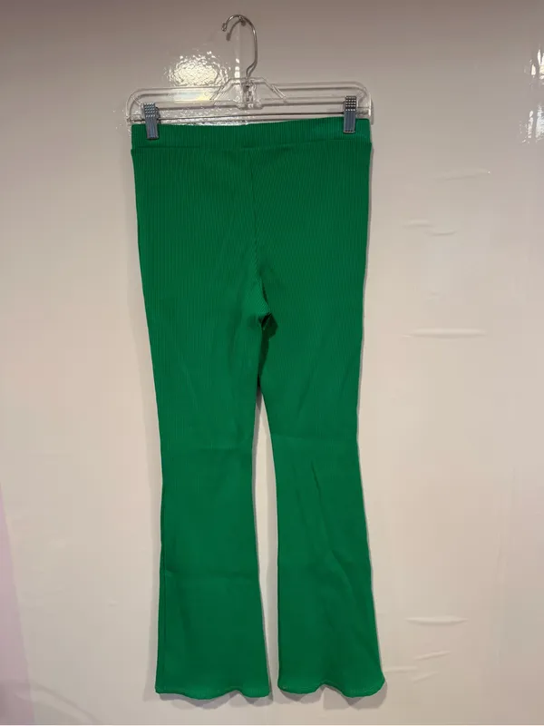 Bright‎ Green Altar’d State Ribbed Flare Pants - Image 3