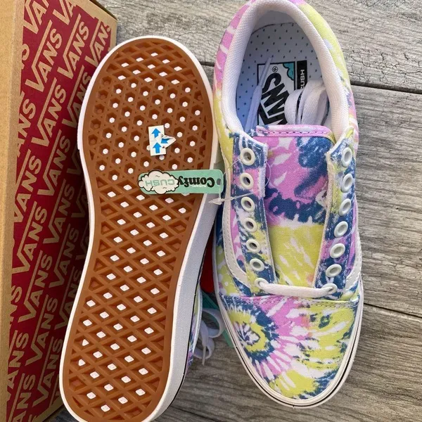 Vans tie dye Comfycush sneakers women’s 8 - Image 4