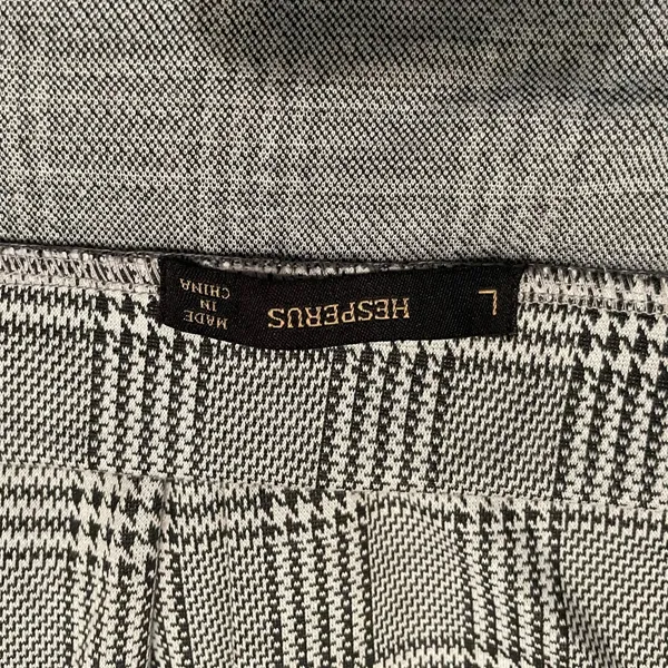 Black and white plaid pleated miniskirt Size L - Image 3