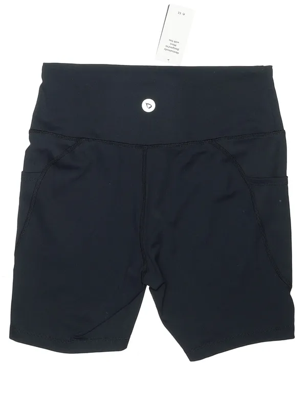 Baleaf Black High-Rise Bike Shorts with Side Pockets - Image 2