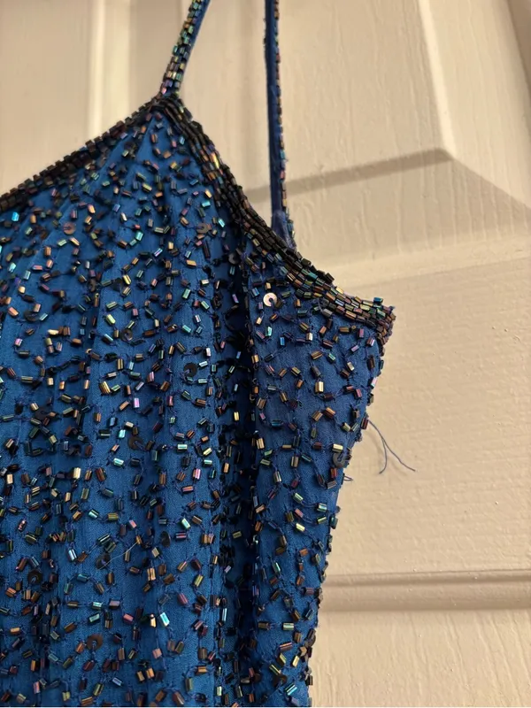 Cache Ombré Silk Beaded Maxi Dress - Image 4