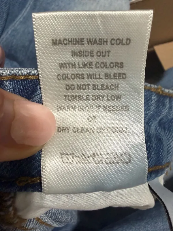 Altar'd State High Waisted Medium Wash Wide Leg Jeans with Raw Hem - Image 5