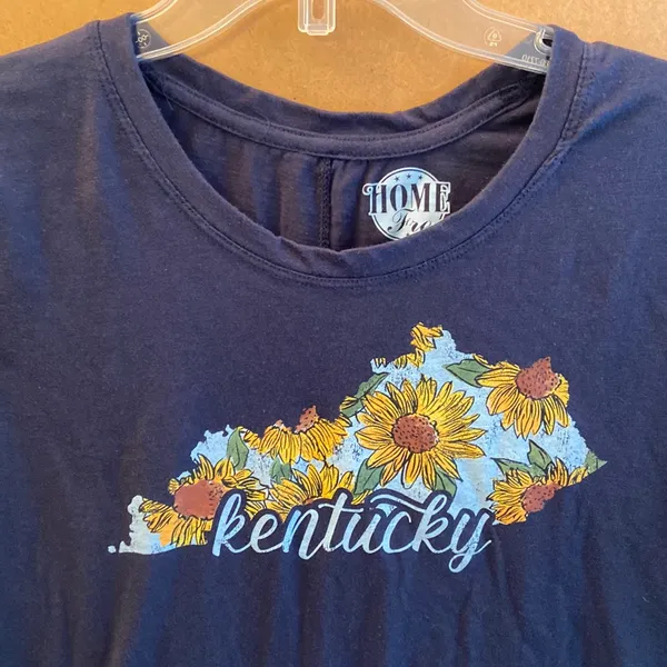 M Kentucky tshirt top with sunflowers - Image 2