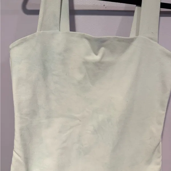 Abercrombie‎ and fitch white square neck tank bodysuit - Image 2