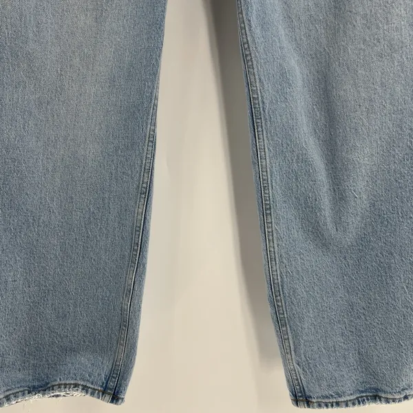 Abercrombie & Fitch Dad High Rise Jeans Size 10S Curve Love‎ Asymmetrical Waist - Image 5