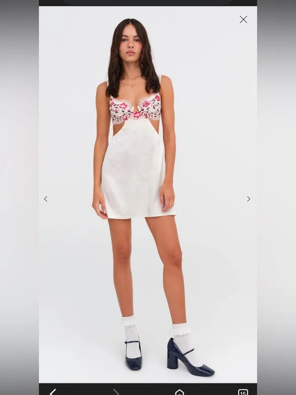 For Love and Lemons Women's Festival Rose‎ Slip Dress Size XL - Image 2