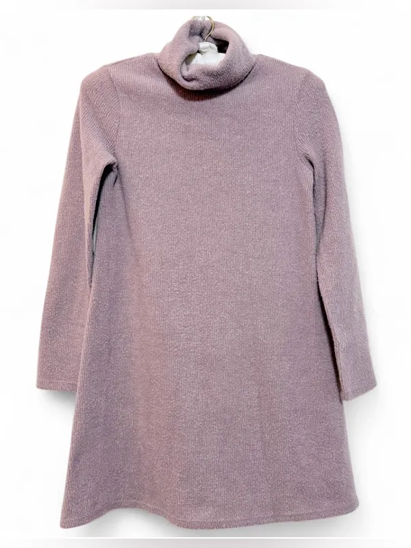 Lulus Women’s Alaina Dusty Lavender Long Sleeve Turtleneck Sweater Dress Size S - Image 4