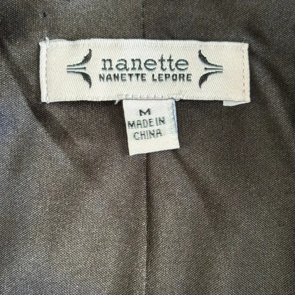 Nanette Lepore‎ Sequin Jacket Sz M Black Ostrich Feather Trim NYE Holiday Party - Image 5