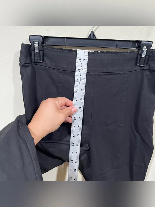 Hill House Pants Women Size Medium Black Claire High Rise Straight Leg Ankle - Image 7