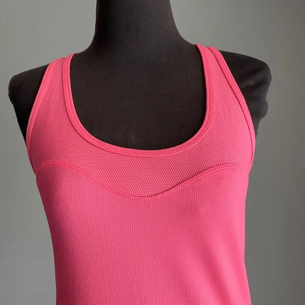 Lorna Jane Sporty Chic Clean Performance Yoga Racerback Tank‎ Top S Pink - Image 2