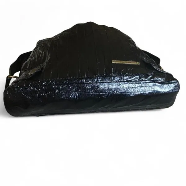 Matt & Nat Black Women's Shoulder Bag - Classic Gloss Finish - Image 7