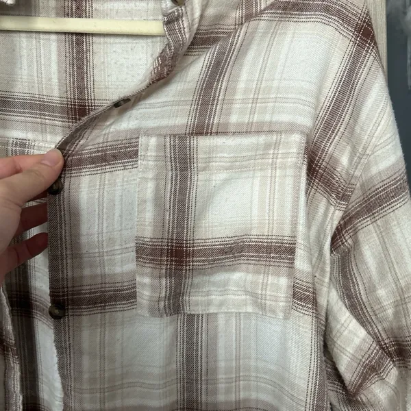 Plaid Button-Up Shirt - Image 2